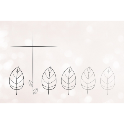 Beileidskarte Zarte Erinnerung