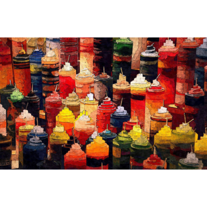 Handgemachte gerollte Kerzen